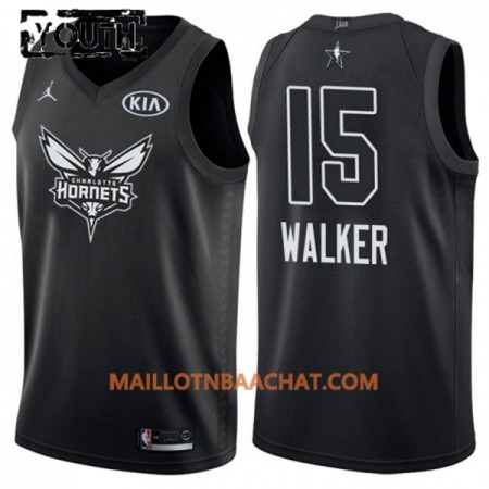 Maillot NBA Charlotte Hornet Kemba Walker 15 2018 All-Star Jordan Brand Noir Swingman - Enfant Maillot NBA Charlotte Hornet Kemba Walker 15 2018 All-Star Jordan Brand Noir Swingman - Enfant